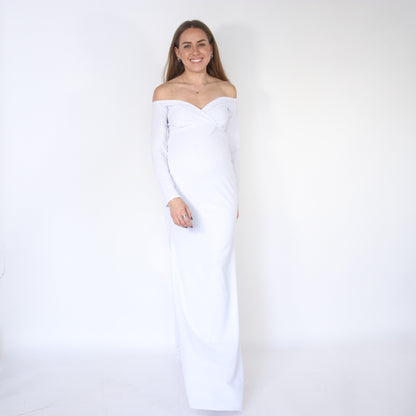 Vestido de maternidad sesión, Ritta blanco M