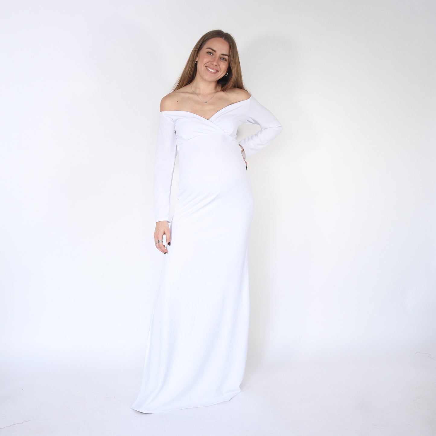 Vestido de maternidad sesión, Ritta blanco M