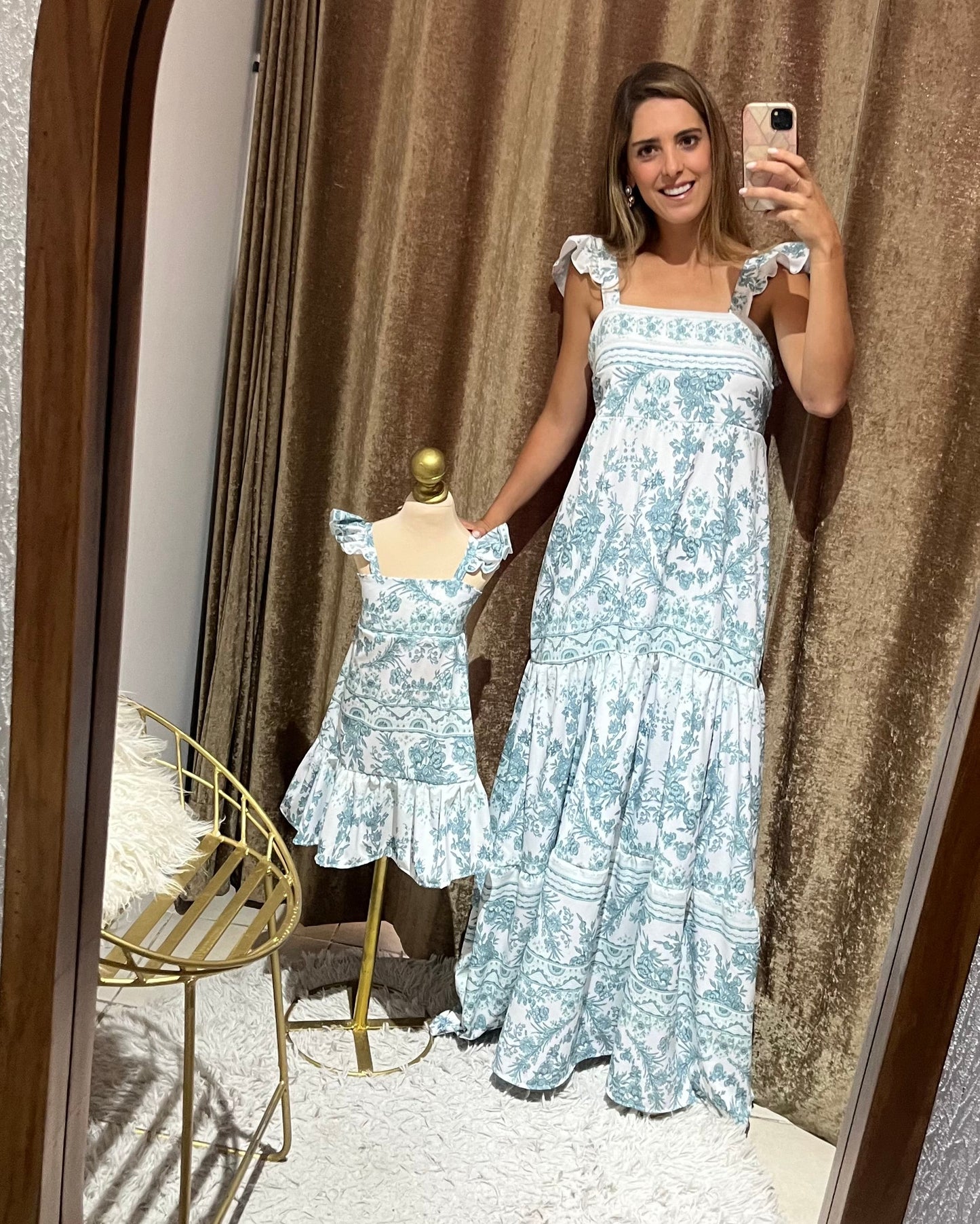 Match, Dalias garigoleados (Vestido niña 3 a 6 meses)