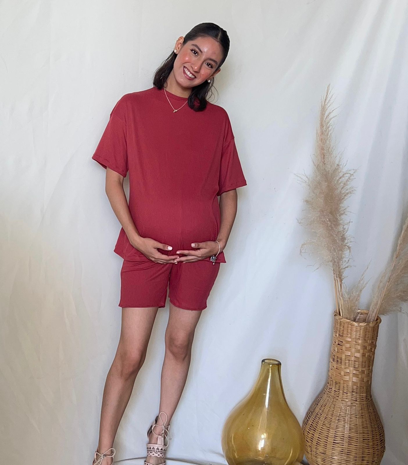 Conjunto de maternidad Mariel, Rosa Quemado