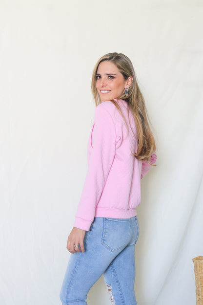 Sudadera de lactancia, rombos daniela rosa