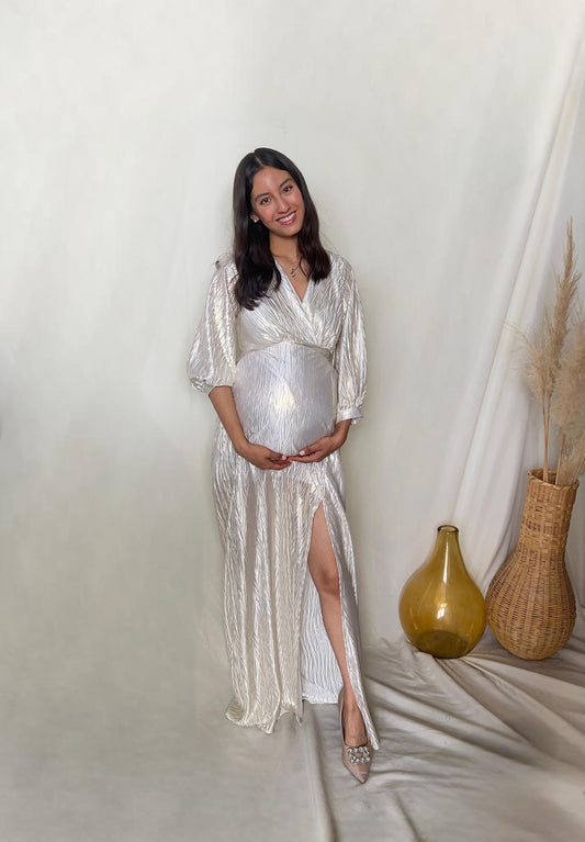 Vestido de maternidad, Nicole spandex corrugado