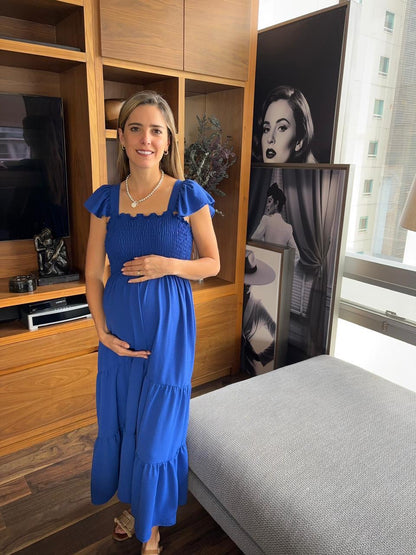 Vestido de Maternidad, Lucy Azul Unitalla