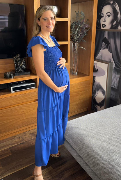Vestido de Maternidad, Lucy Azul Unitalla