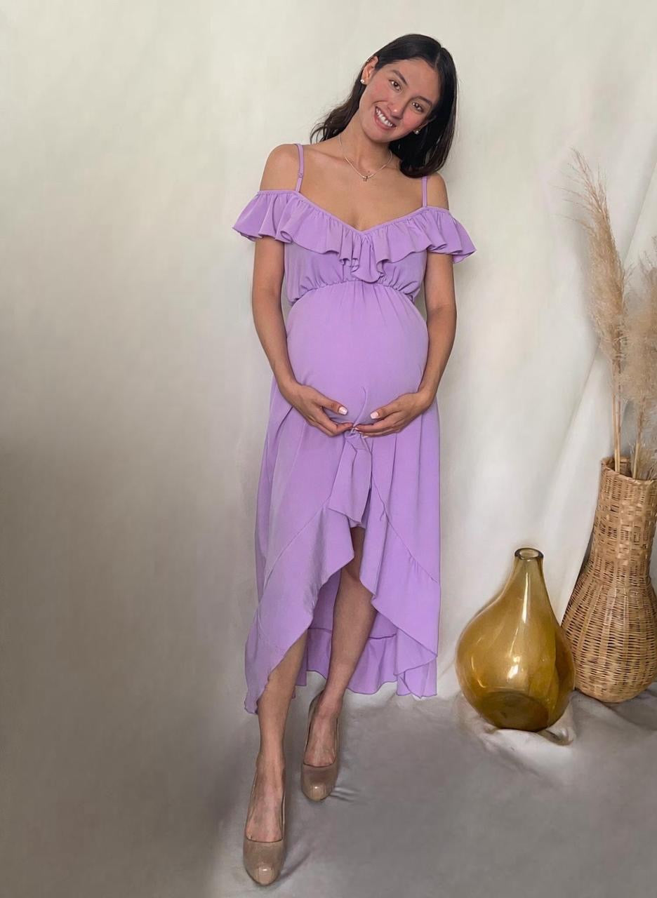 Vestido de maternidad,  Carlota lila Madrid
