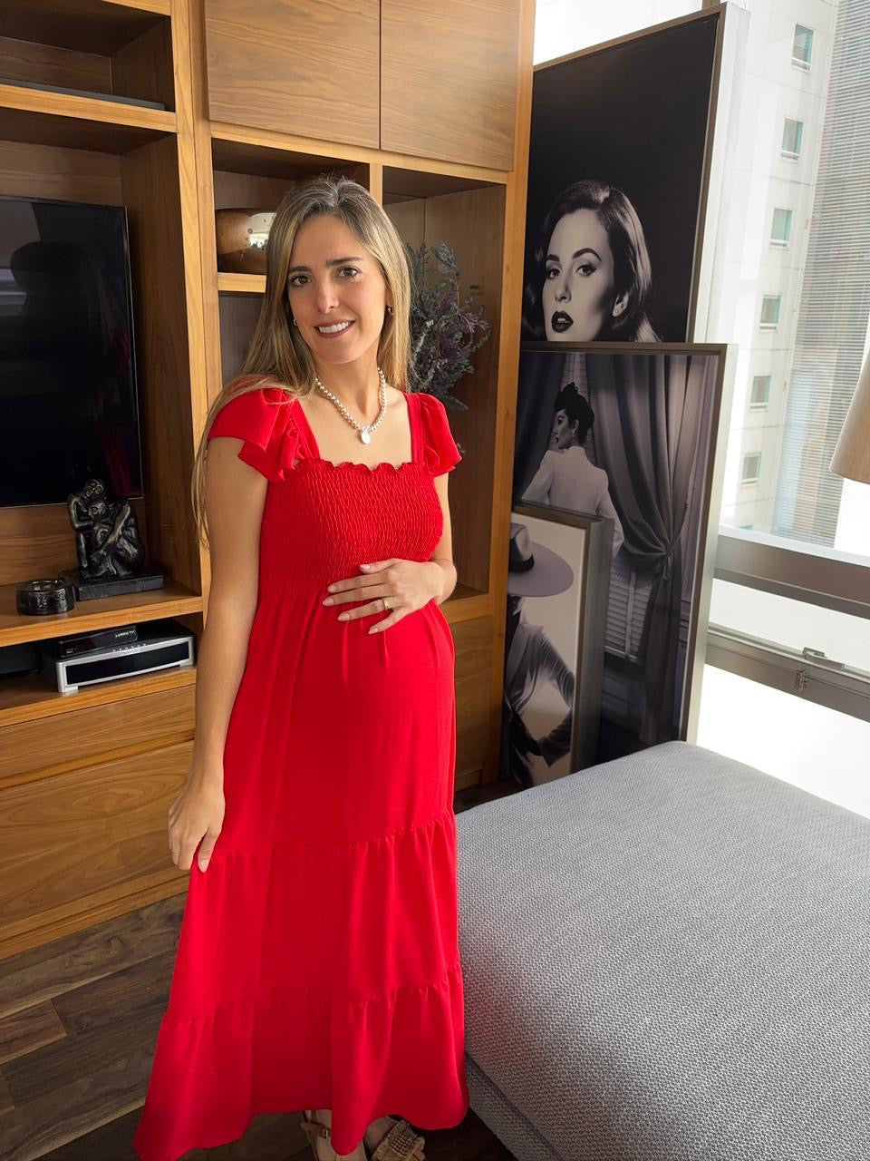 Vestido de Maternidad, Lucy Rojo Unitalla