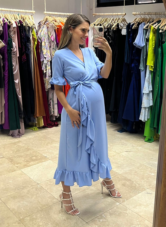 Vestido de maternidad, Ursula azul madrid XCH, G y XG