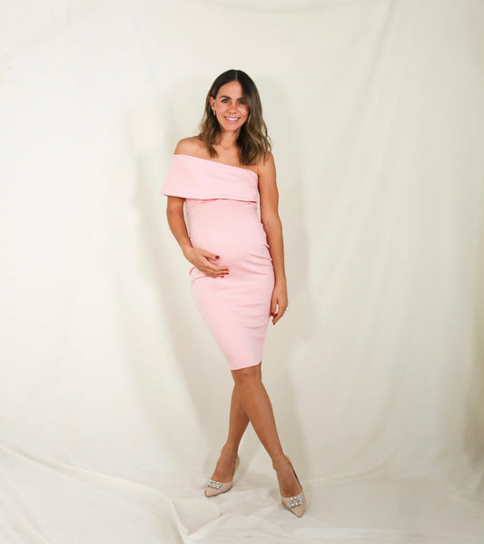 Vestido de maternidad María José rosa neopreno