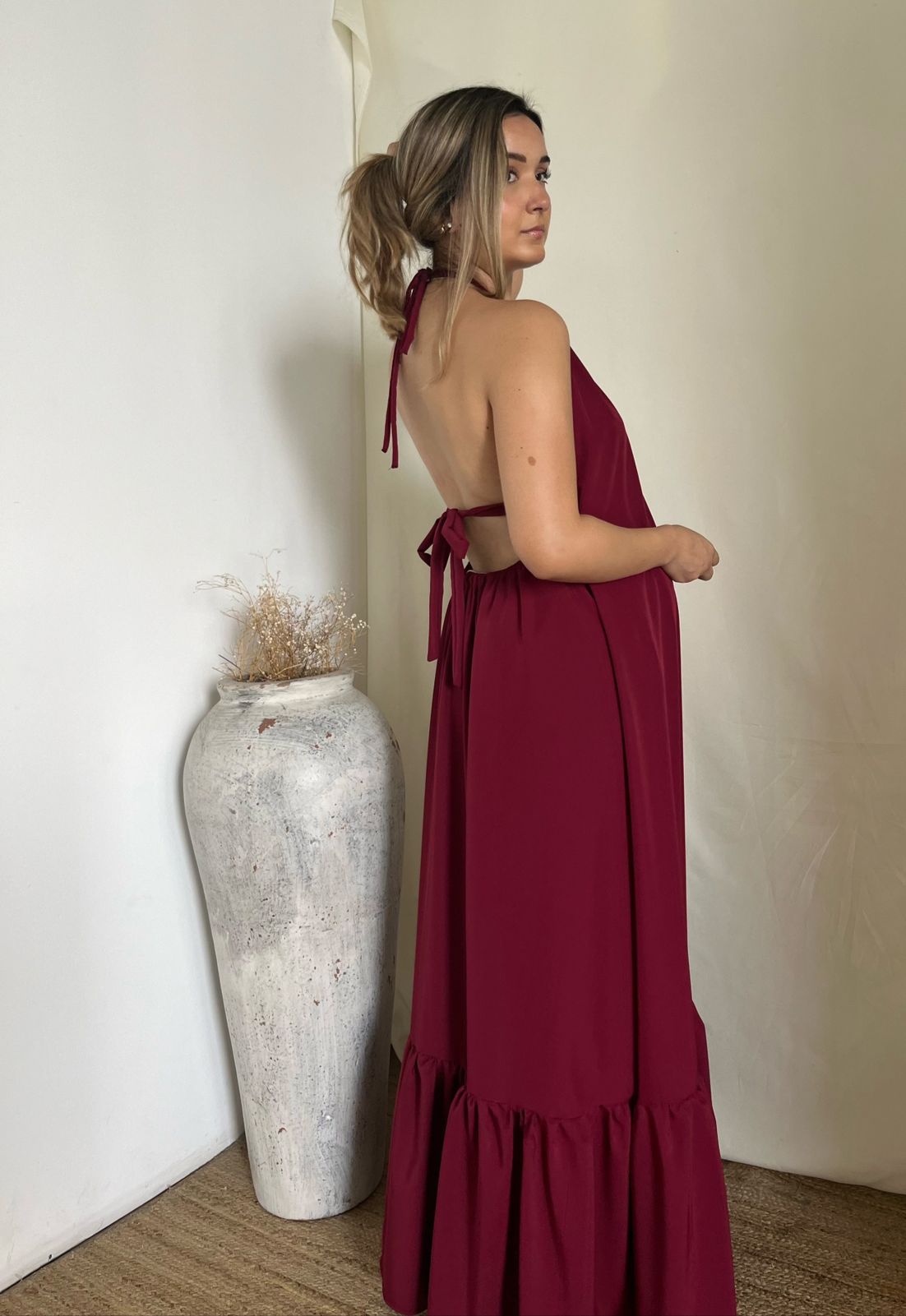 Vestido de maternidad Elisa, vino M