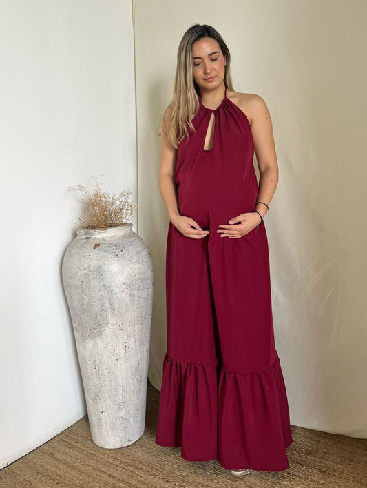 Vestido de maternidad Elisa, vino M