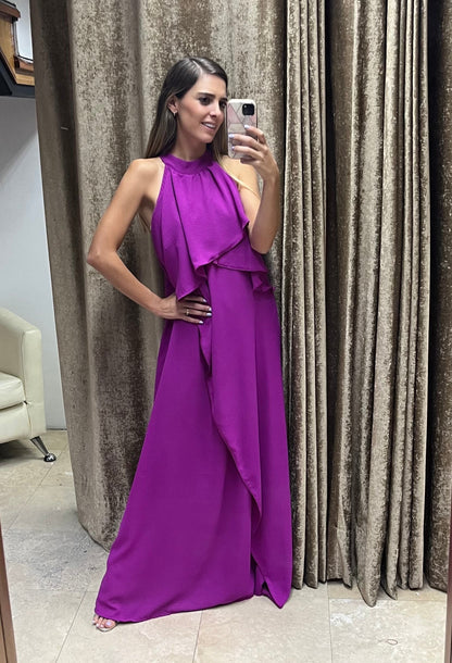 Vestido Ariel de maternidad y lactancia color mulberry CH, G y XG