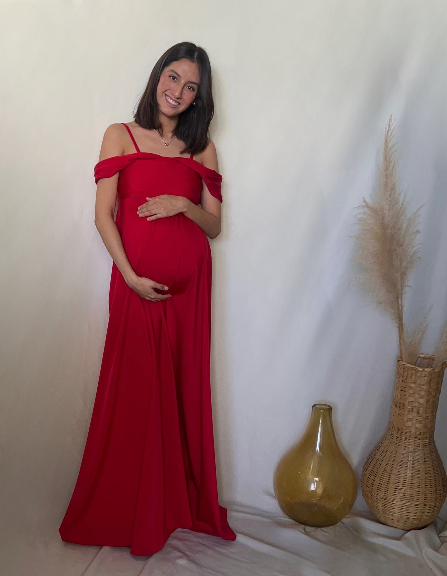 Vestido de maternidad, Bianca rojo
