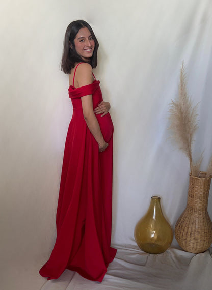Vestido de maternidad, Bianca rojo