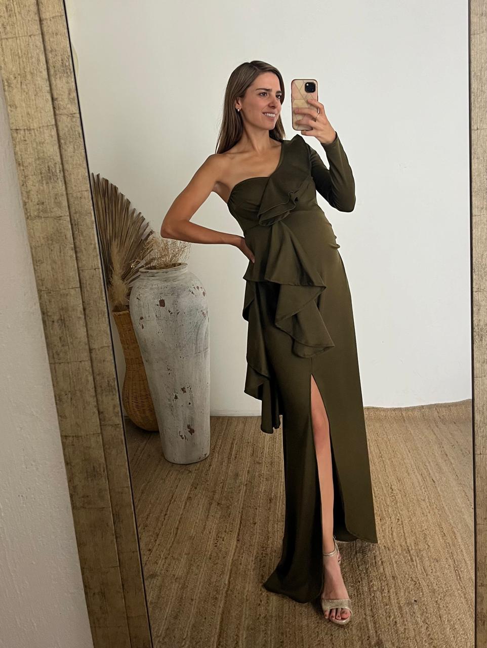 Vestido de maternidad, Britany verde olivo Ponti Roma
