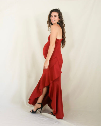 Vestido de maternidad Ginna, óxido