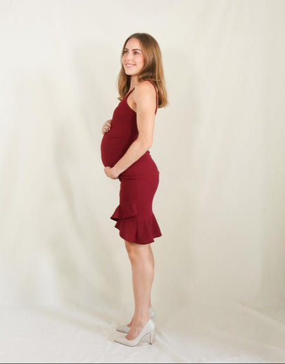 Vestido de maternidad Layla, Vino CH