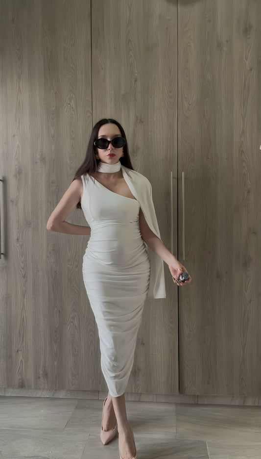 Vestido de maternidad, Liza ivory brilloso M
