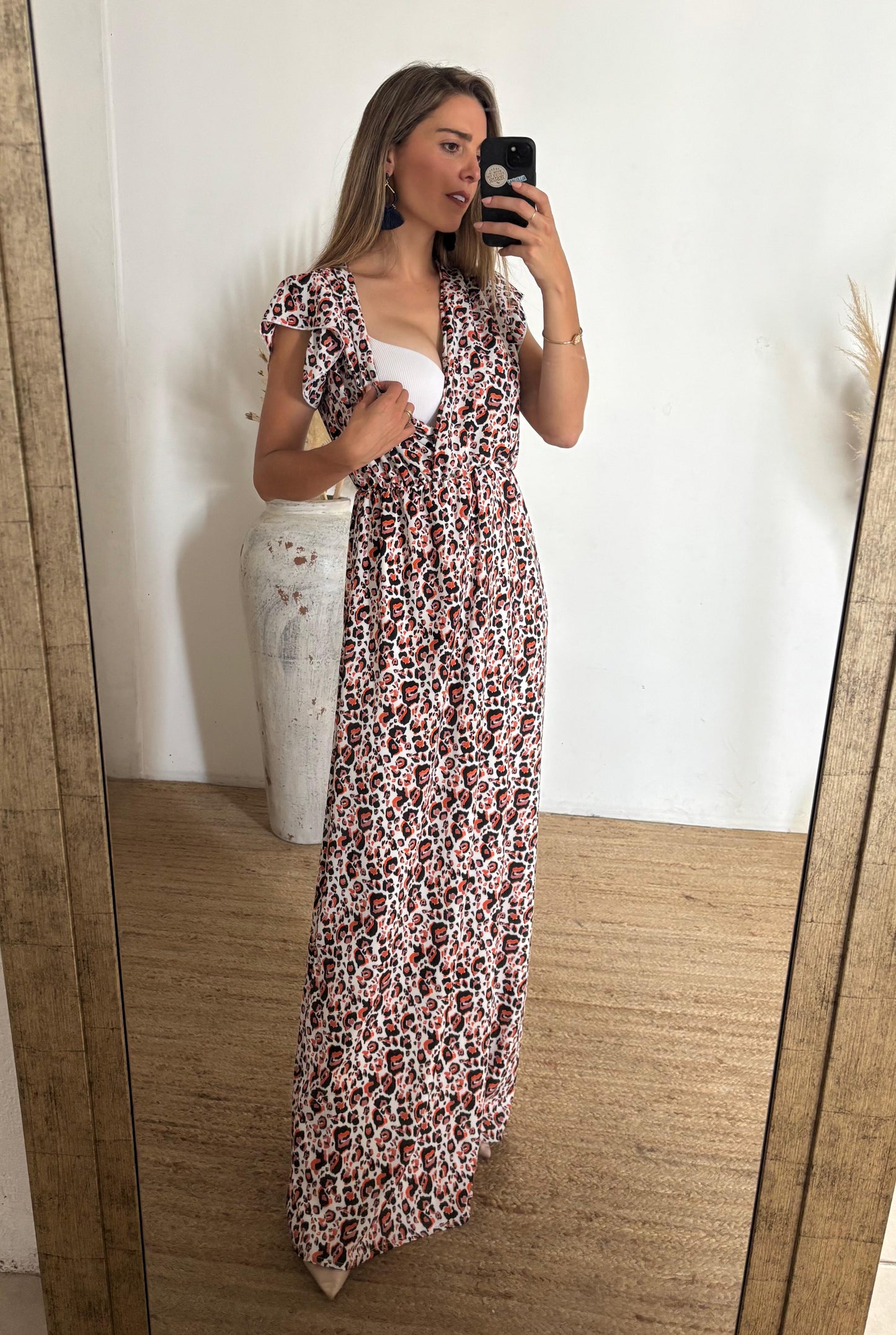 Vestido lactancia Leticia, leopardo cheeta CH