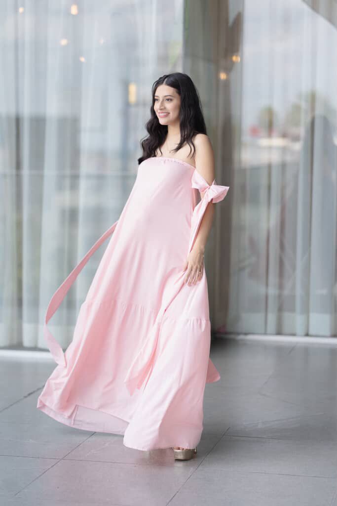 Vestido de maternidad, Kalisi rosa claro CH y M
