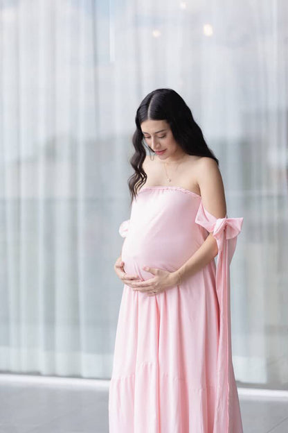 Vestido de maternidad, Kalisi rosa claro CH y M