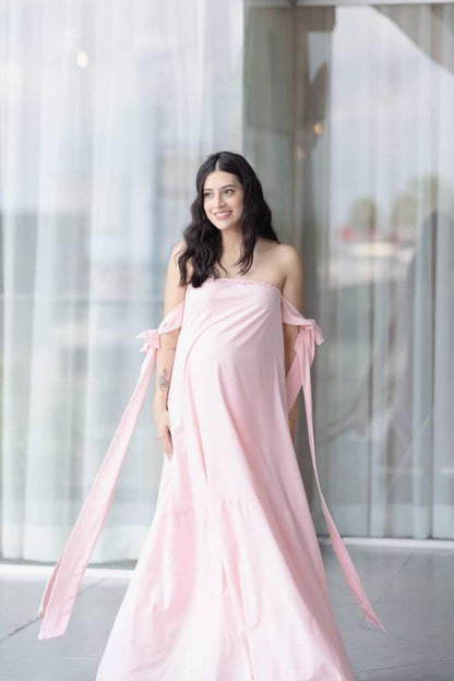 Vestido de maternidad, Kalisi rosa claro CH y M