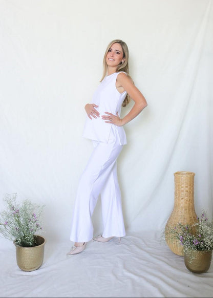Conjunto de maternidad Cinthya, blanco CH