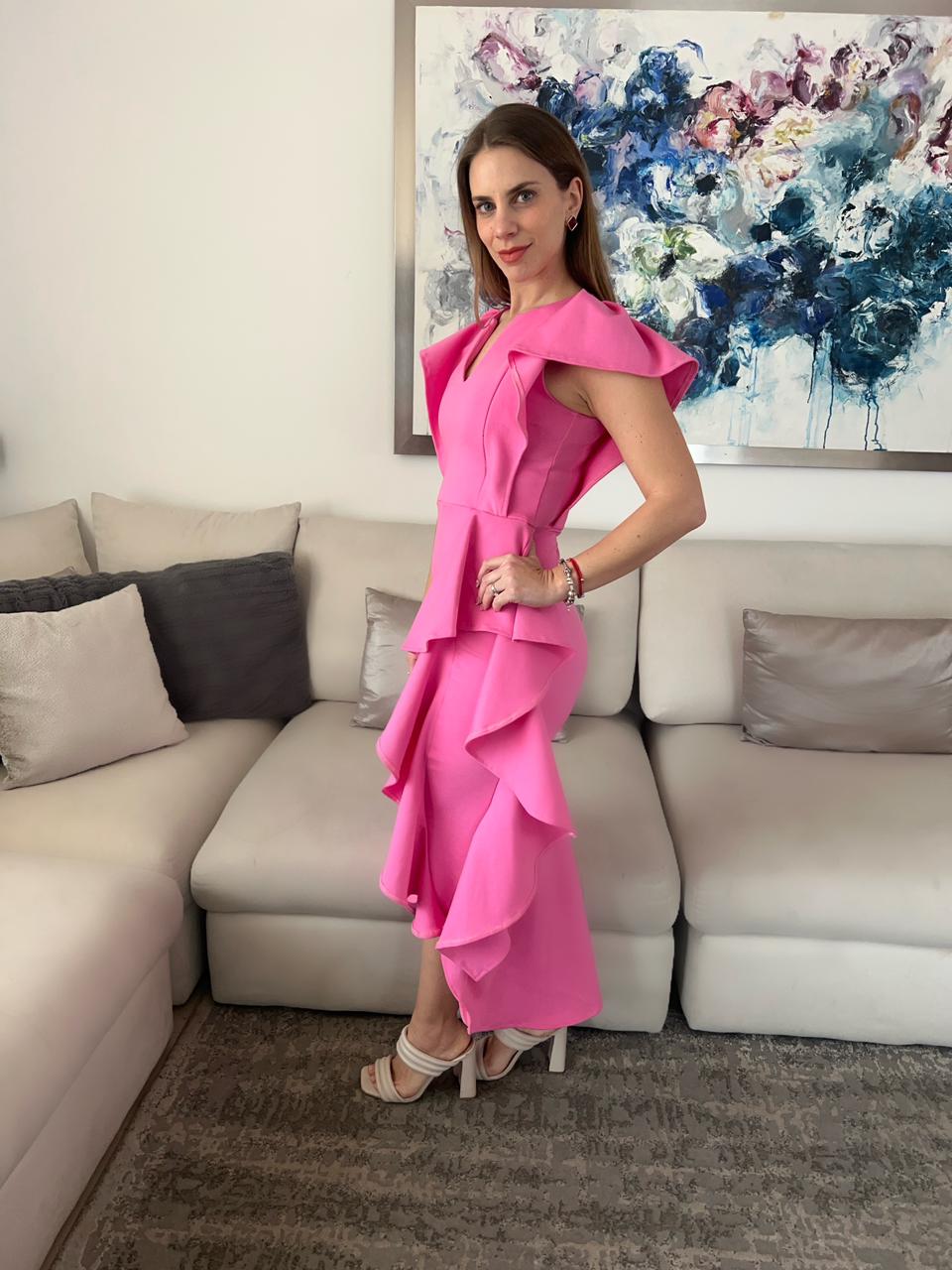 Vestido de lactancia, Jessica rosa pink wave