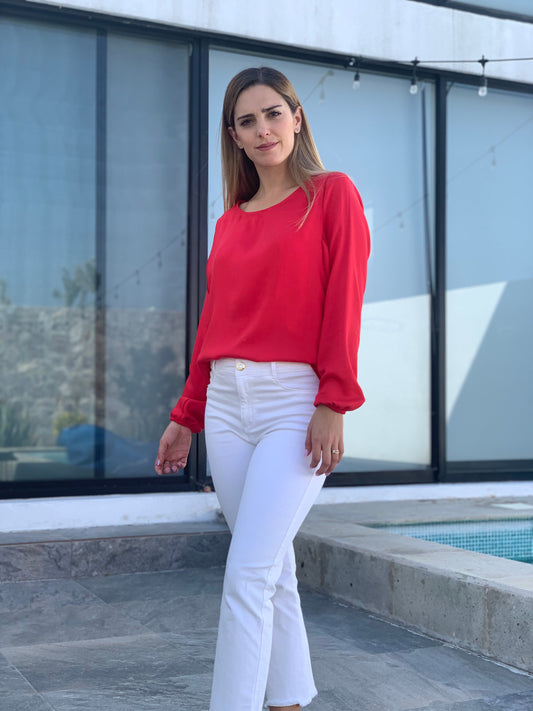 Blusa lactancia, Daniela rojo M