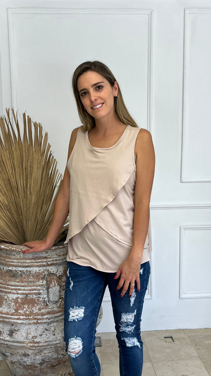 Blusa de lactancia y maternidad, Gisela camell algodón