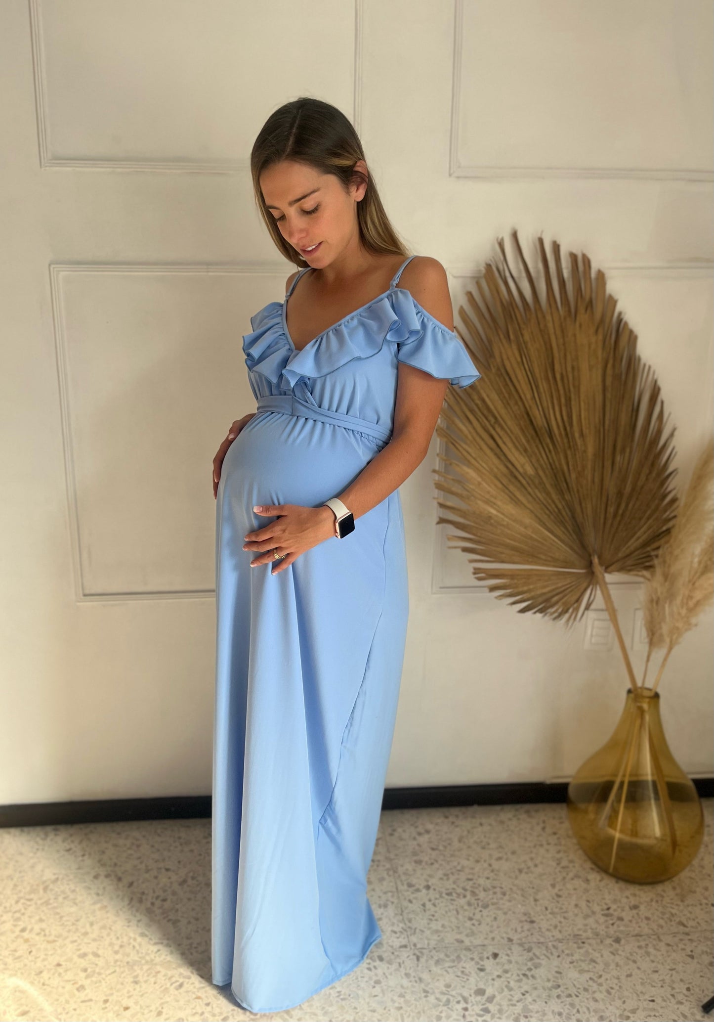 Vestido de maternidad y lactancia, Dayana azul madrid M