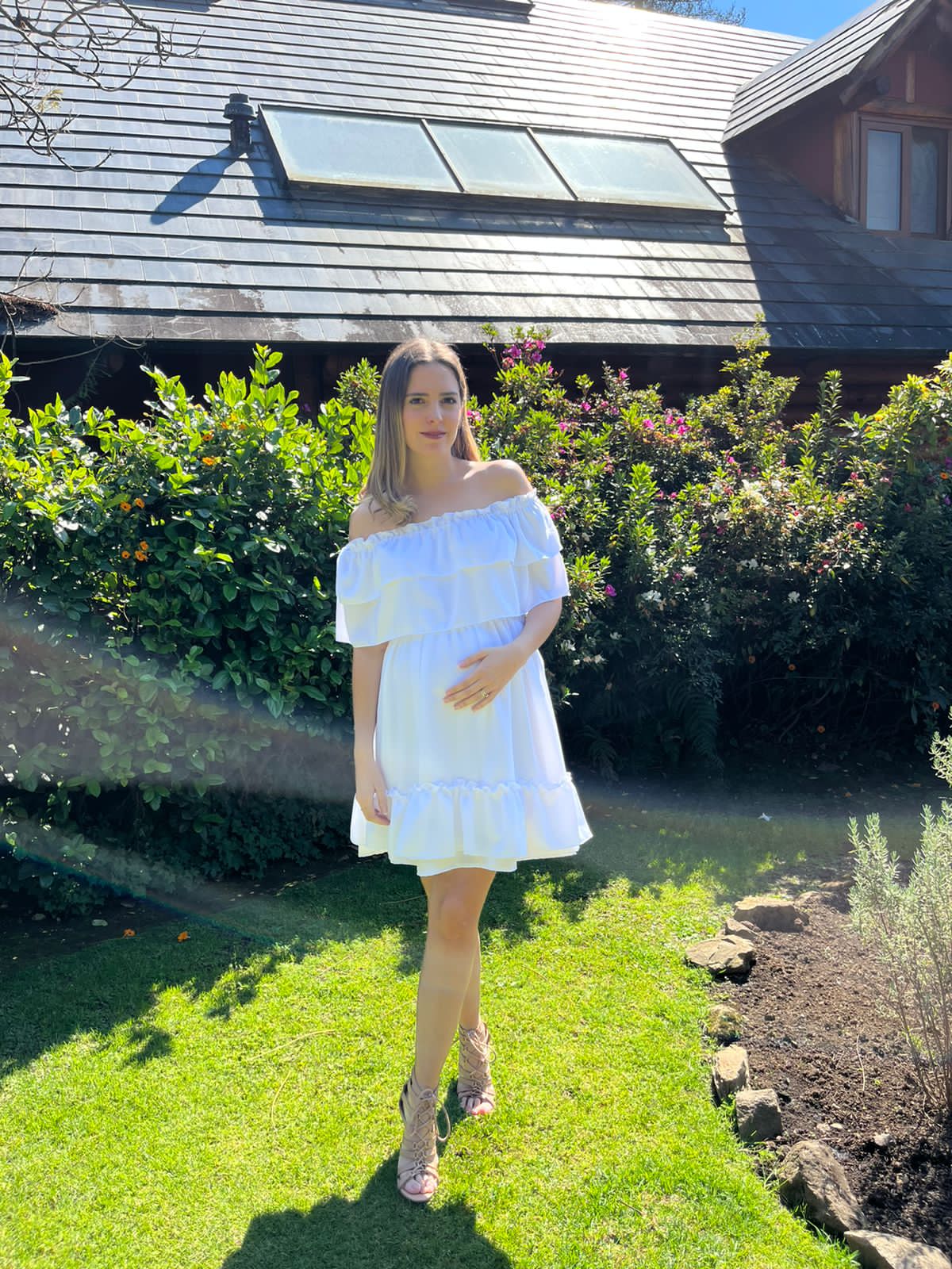 Vestido maternidad, Jessie blanco G