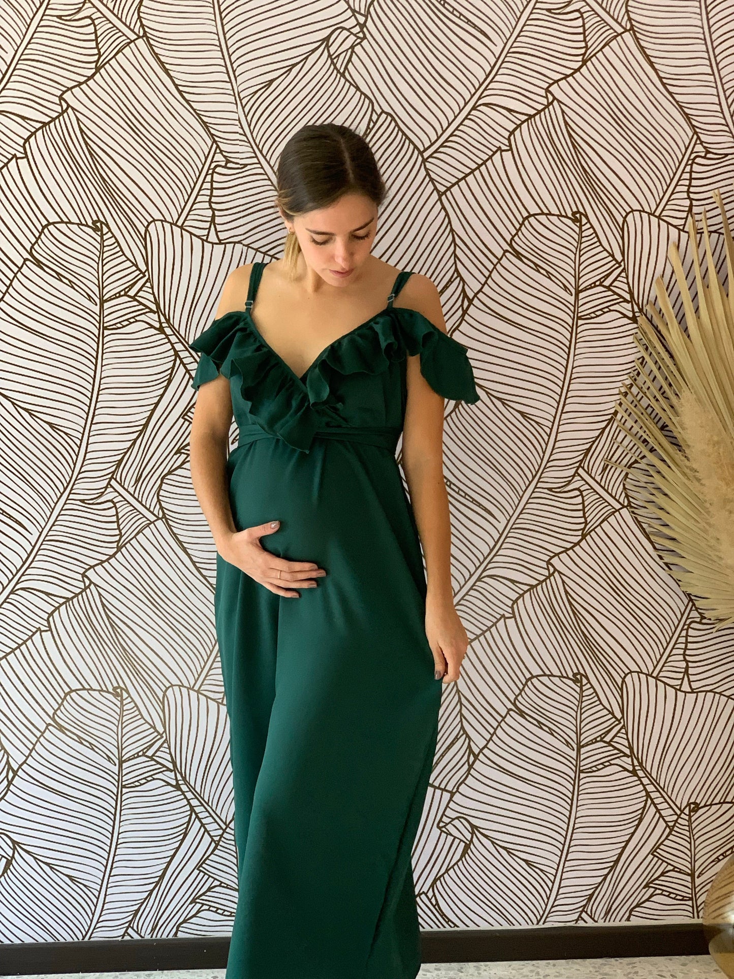 Vestido de maternidad, Dayana verde M