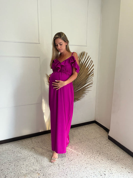 Vestido de maternidad y lactancia, Dayana mulberry M