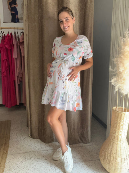 Vestido de lactancia, Hanna flores pasteles G