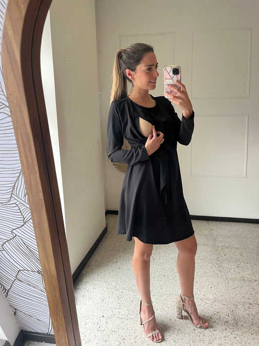 Vestido maternidad y lactancia, Romina Negro M