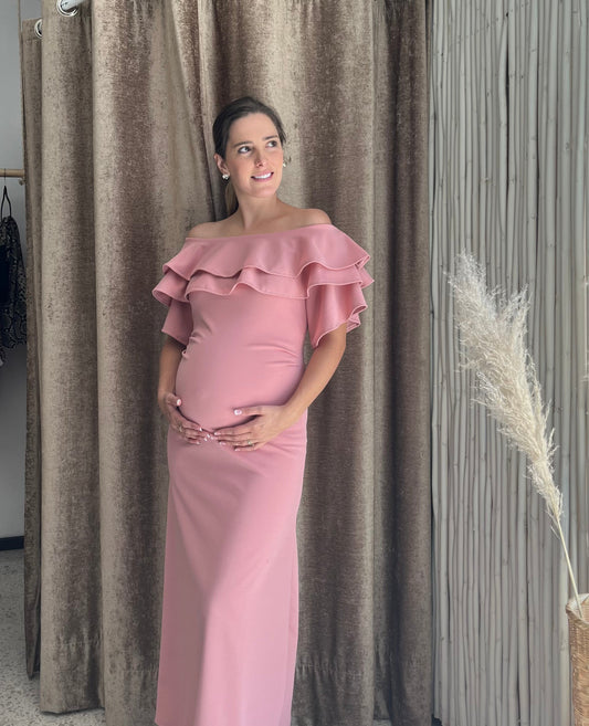 Vestido de maternidad, Alejandra rosa fuerte