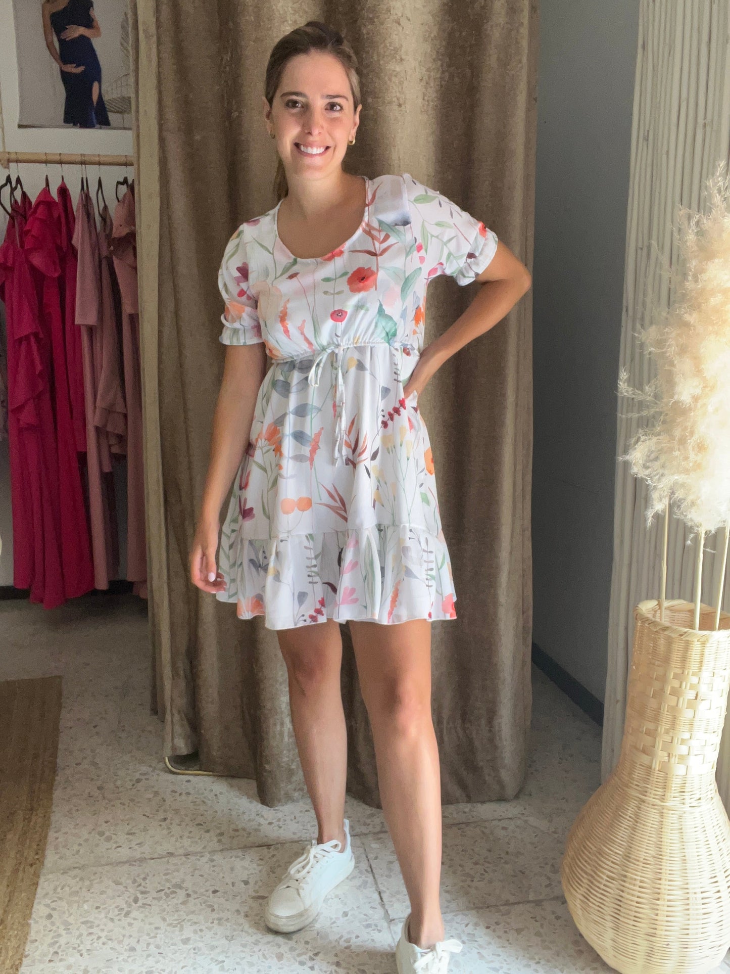 Vestido de lactancia, Hanna flores pasteles G